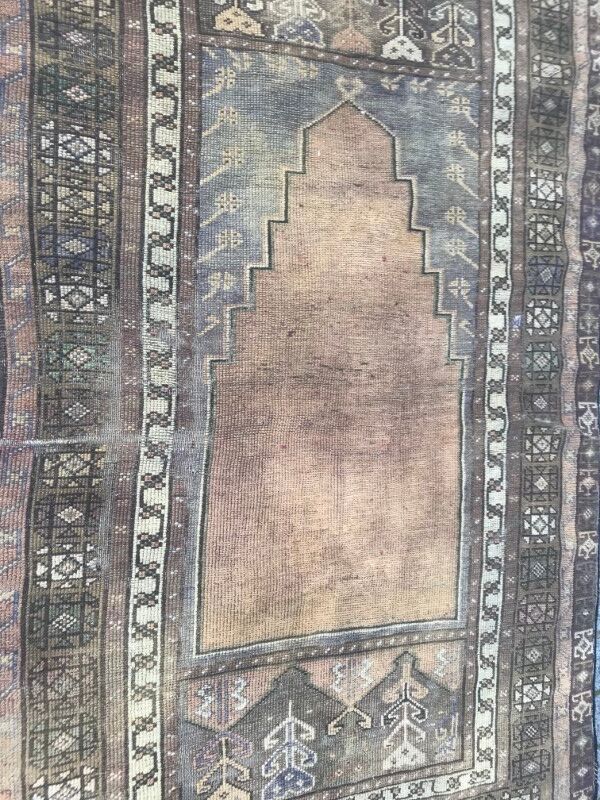 Old prayer rug Turkish 112 x 175 cm