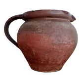 Small terracotta pitcher - old pottery - brutalist