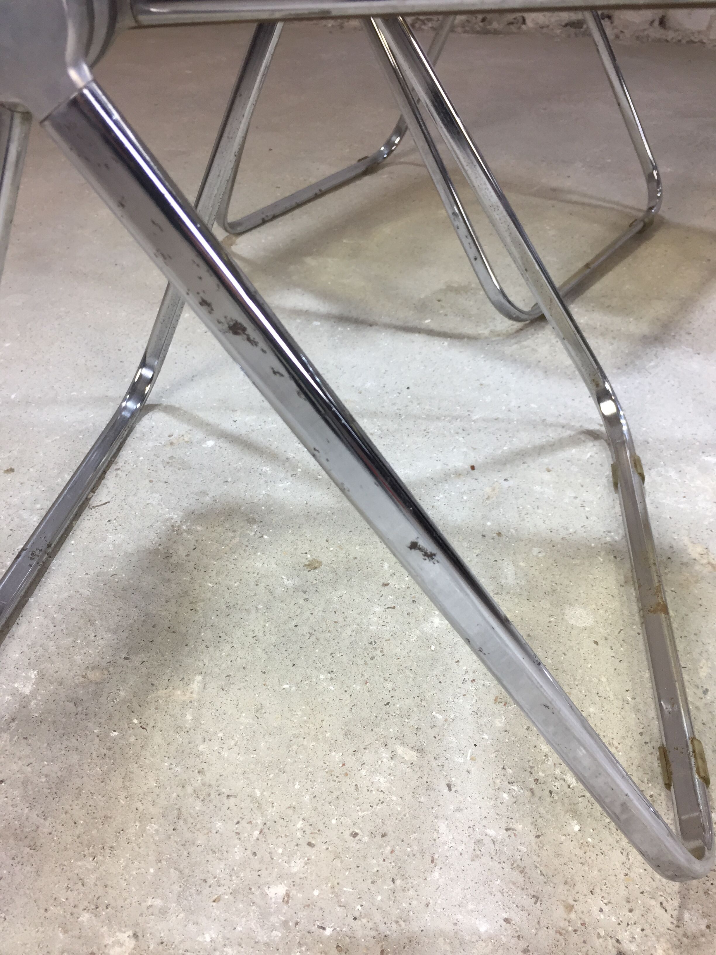 Lot of 4 chairs "Plia" by Giancarlo Piretti