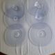 Vintage bubble glass plates/dishes Biot 30 cm