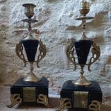 Pair of Napoleon III candlesticks