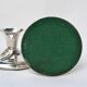Pair of silver metal candlesticks
