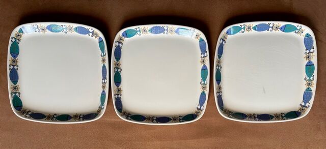 Trio d'assiettes Turi-Design vintage 1970