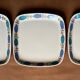 Trio d'assiettes Turi-Design vintage 1970