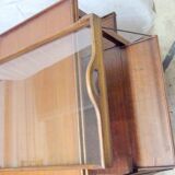 Rolling tea table with its glass tray