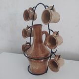 Sandstone liqueur service by Vallauris