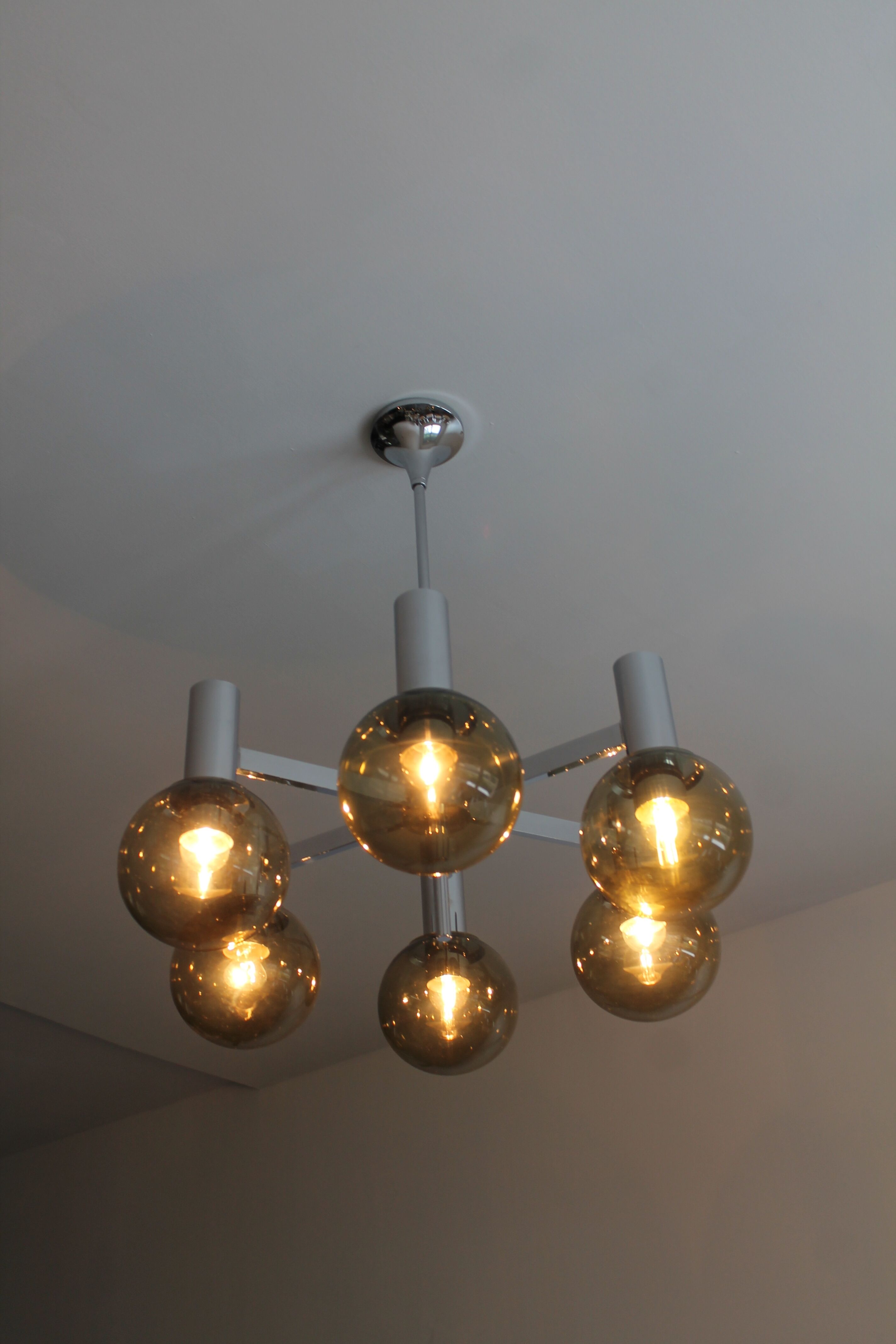 Sputnik chandelier by Kaiser Leuchten vintage 1960