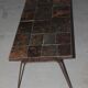 Brutal vintage slate coffee table