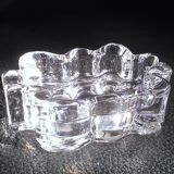 Crystal ashtray Daum leaf oak