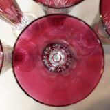 6 vintage champagne flutes