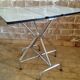 Vintage shapeica folding table and chrome feet 60/70
