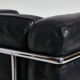 Fauteuil en cuir LC3 de Le Corbusier pour Cassina