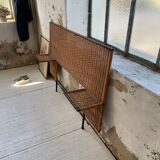 Metal and wicker headhead 50s