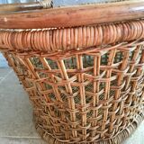 Vintage wicker basket