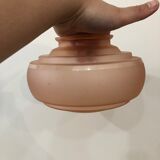 Pink glass ceiling lamp