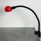 Vintage black and red clip desk lamp