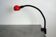 Lampe de bureau à pince vintage noir et rouge