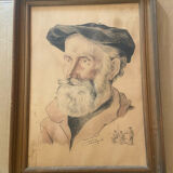 Dessin portrait vintage