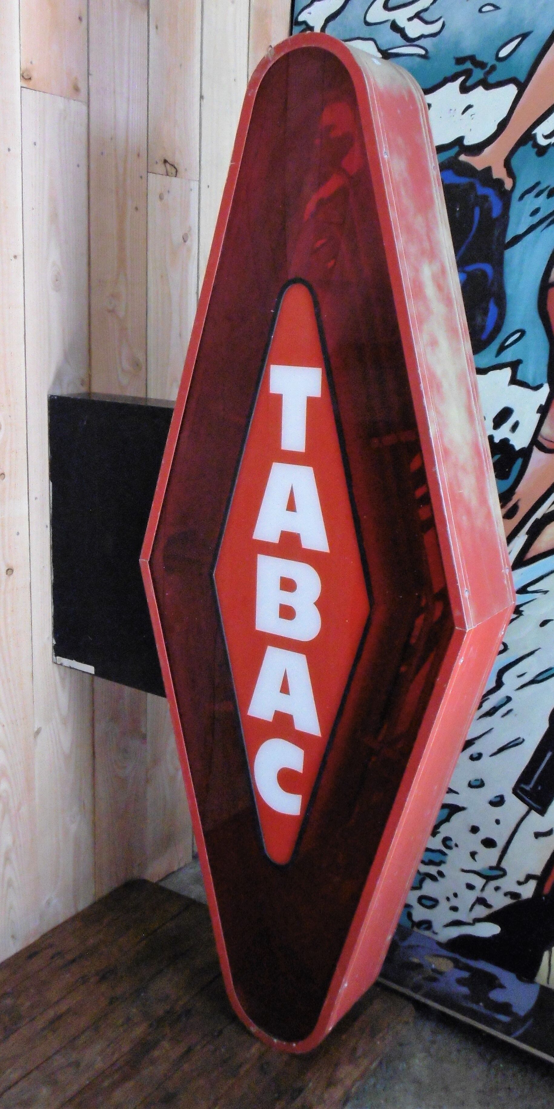 Light tobacco carrot sign