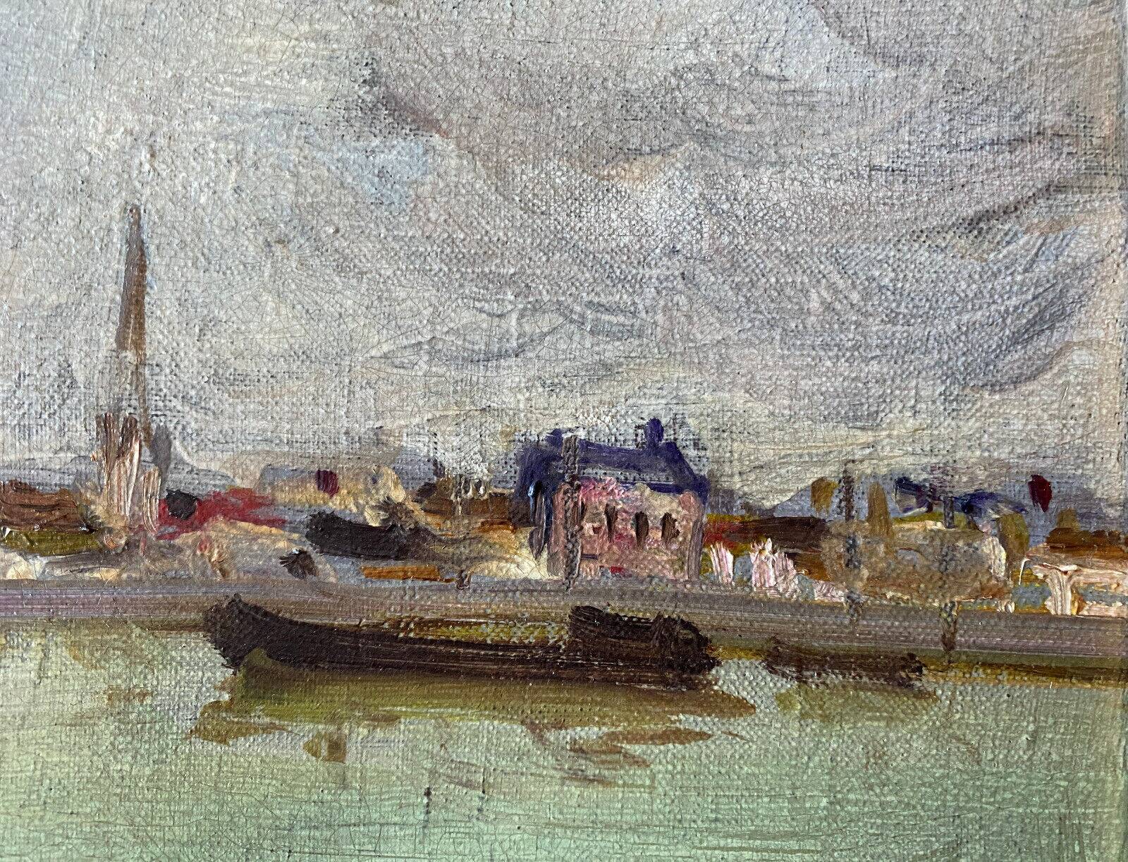 HST painting signed Georges FERRO-LA GREE (born 1941) Landscape of Loire Bréhémont?