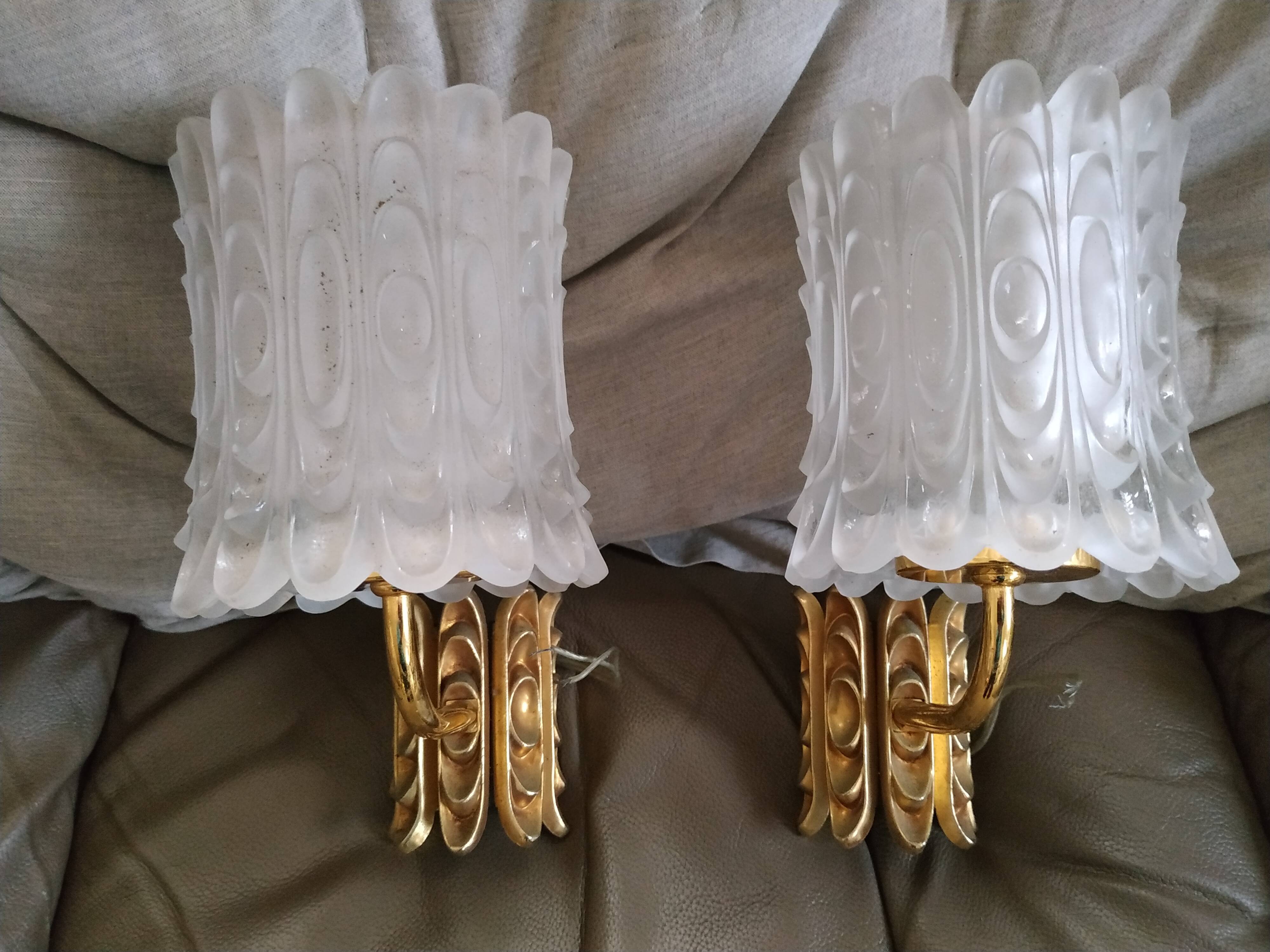 Pair of vintage wall sconces