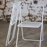4 chaises pliante "Ted net" par Niels Gammelgaard pour IKEA