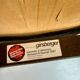 Set of 8 wooden and thick leather armchairs, Girsberger design, 80s