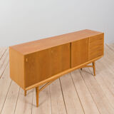 Scandinavian oak sideboard with sliding doors and 4 drawers