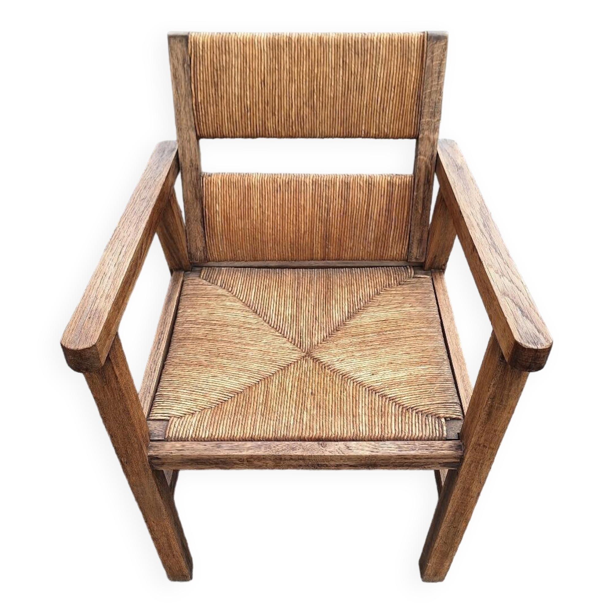Vintage Brutalist Armchair