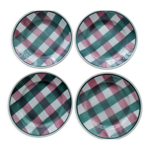 Set de 4 assiettes plates de la
