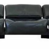 Canapé modulable en cuir 3 places