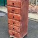 Commode chiffonnier art déco 1950 en bois