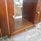Art Deco extra furniture 1920/1940 to install or fix, wooden, central mirror, 2 doors, 1 drawer