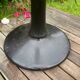 Vintage 1940s blackened wooden floor lamp
