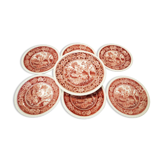 Set of 6 dessert plates and the Villeroy & Boch Rusticana serving dish