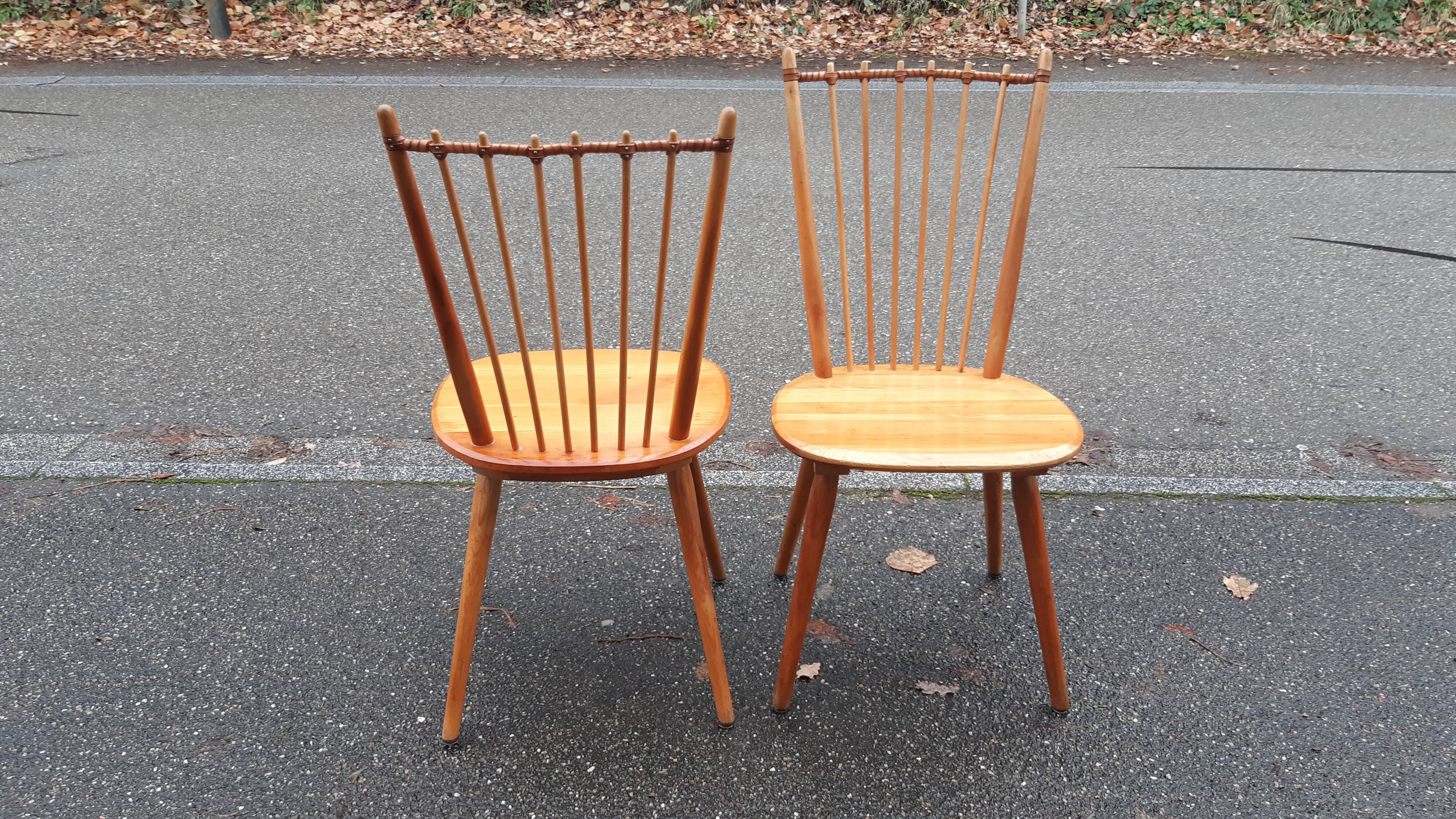Chaises brutalistes,  déco de montagne, Albert Haberer