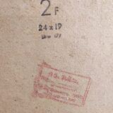 French vintage floral oil painting, signed Pelletier