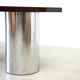 Italian walnut and chrome desk