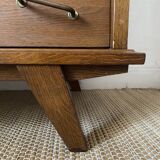 Vintage Scandinavian commode with tapered legs.