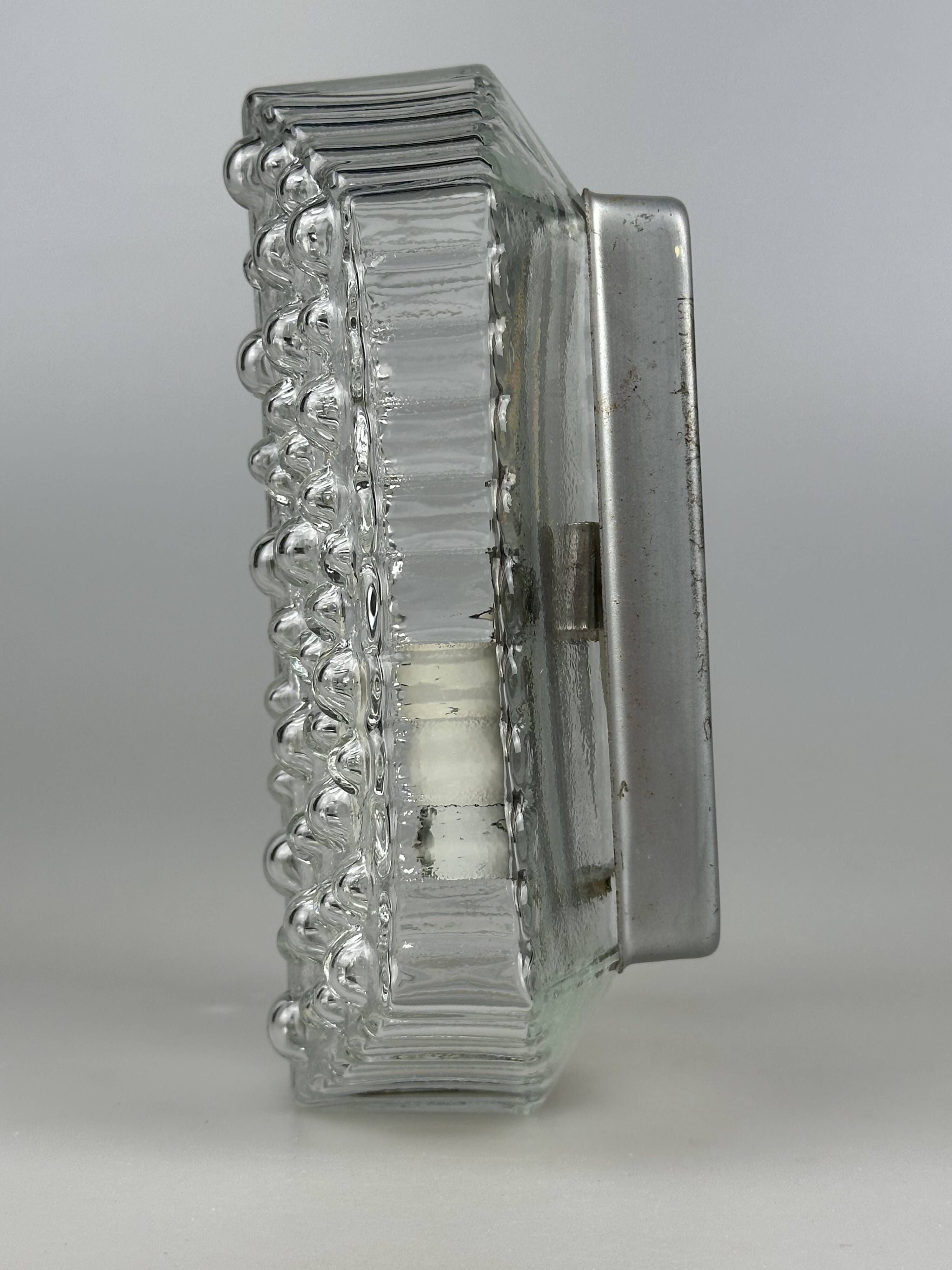 1960s/70s Bubble Wall Lamp, Chrome & Glass, Space Age by Hustadt Leuchten