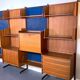 Mid-Century Modern modular wood bookcase from 50s