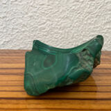 Ashtray block of malachite 310 gr