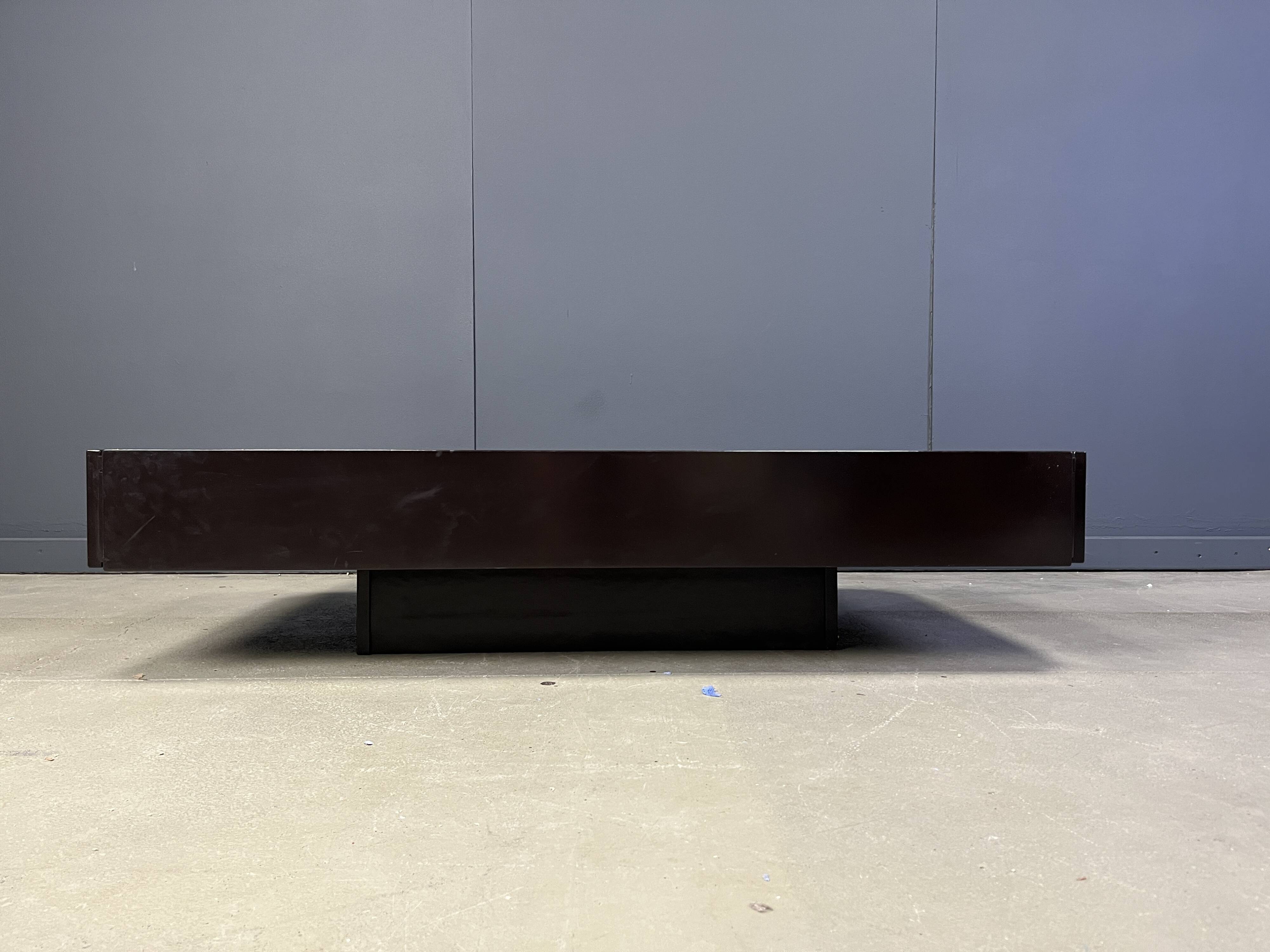 Vintage lacquer bar coffee table made in Italy attr to Mario sabot/Willy Ri