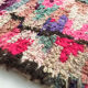 Berber rug Boujaad pink with colorful patterns 241x145cm