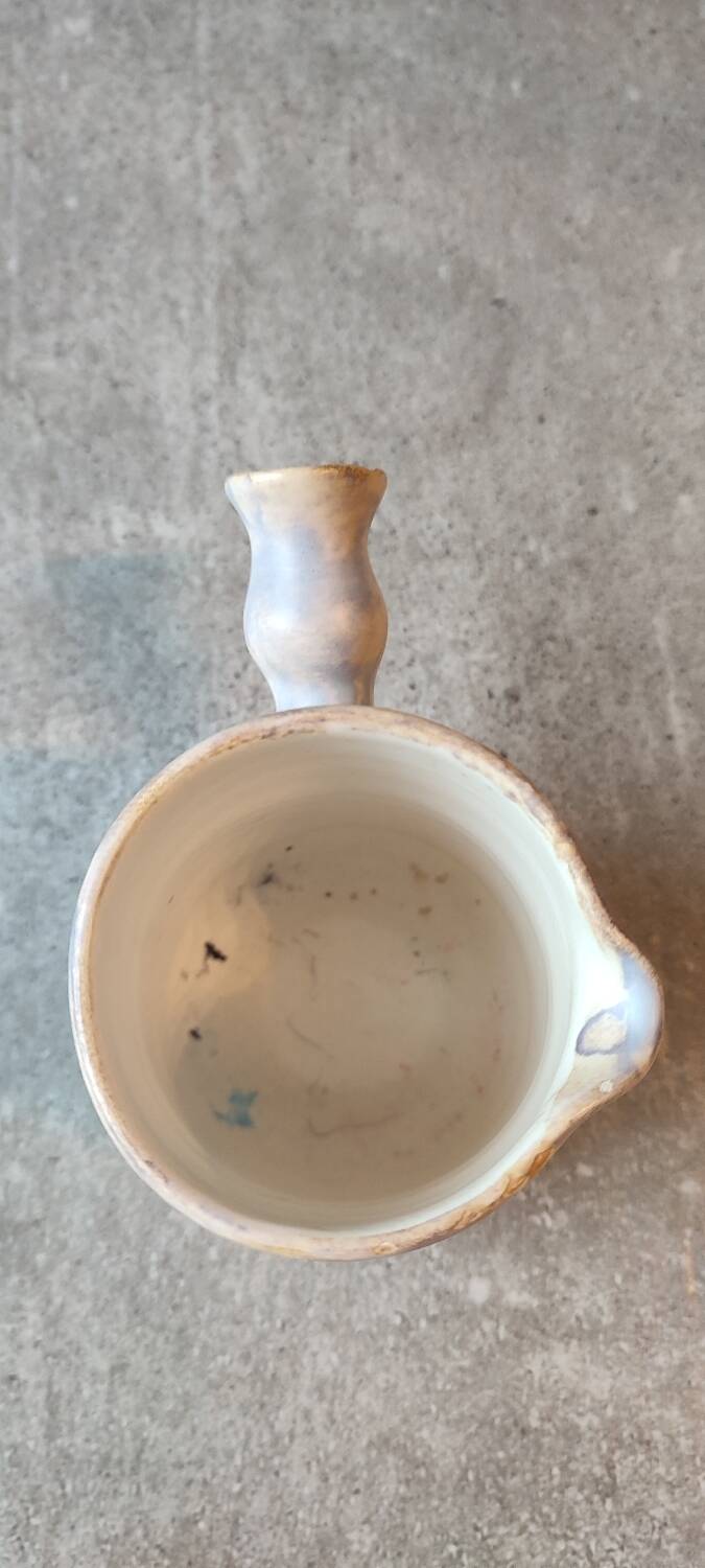 Ceramic cream jug signed by Marie-Christine Treinen