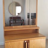 Vintage chest of drawers with triptych mirror, 60's