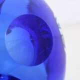 Blue Murano glass ashtray