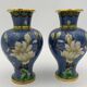 Deux vases vintage émail cloisonné chinois - années 1970-1980