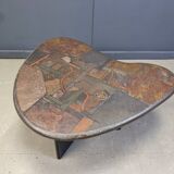 Table basse en forme de boomerang par C. Kneip, années 1990