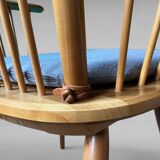 Chaise à dossier haut par Albert Haberer pour Hermann Fleiner
